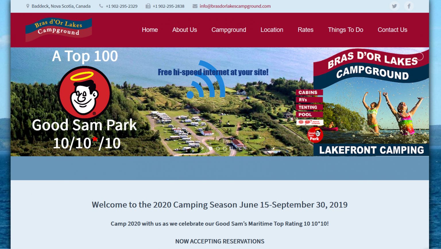 Bras d’Or Lakes Campground Cape Breton Island Nova Scotia